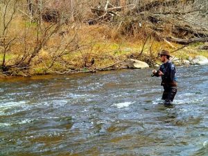 Conserving, protecting and restoring coldwater streams benefit Michigan fishing. (PHOTO CREDIT: Jared Sartini)