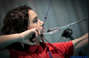 MSU’s Emily Bee, 20, said she believes archery teaches discipline and patience.