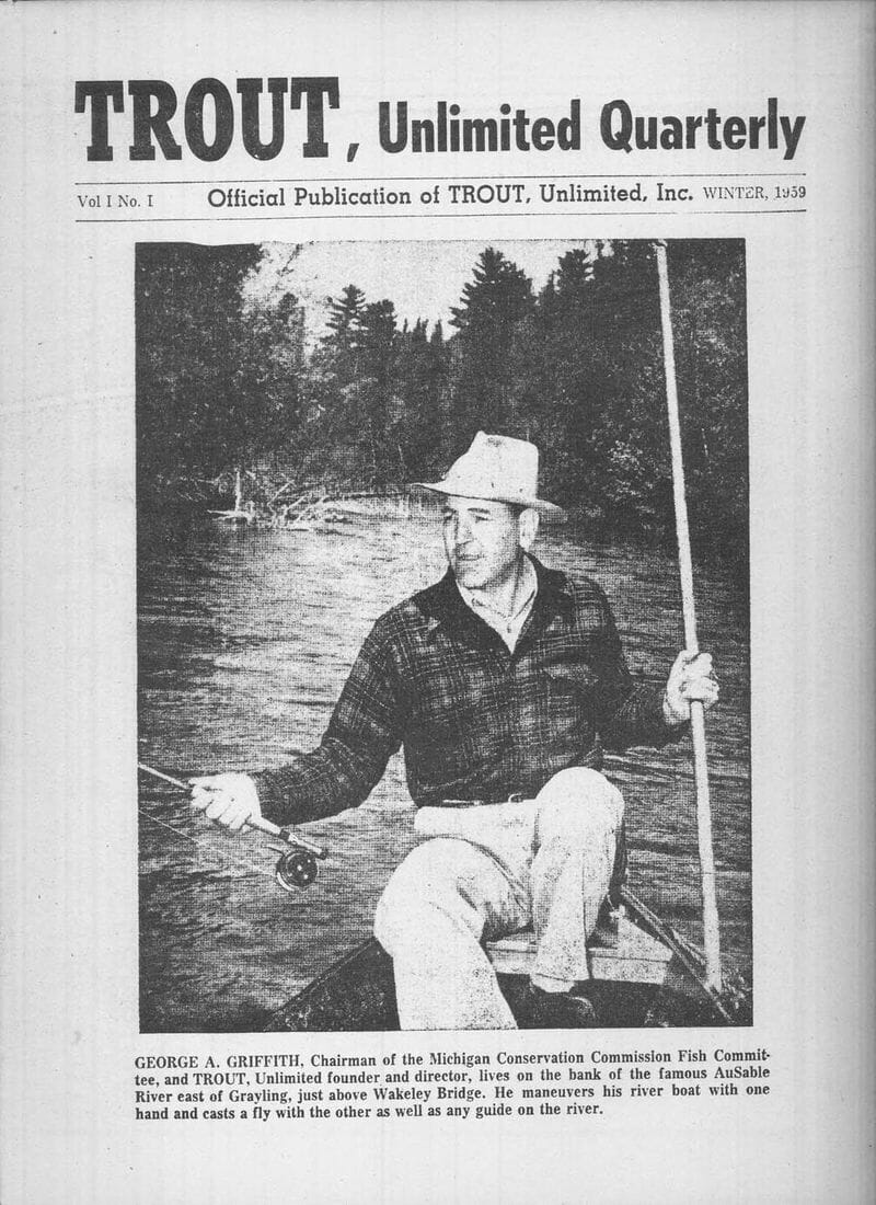 George Griffith on cover of Trout Unlimited's newsletter