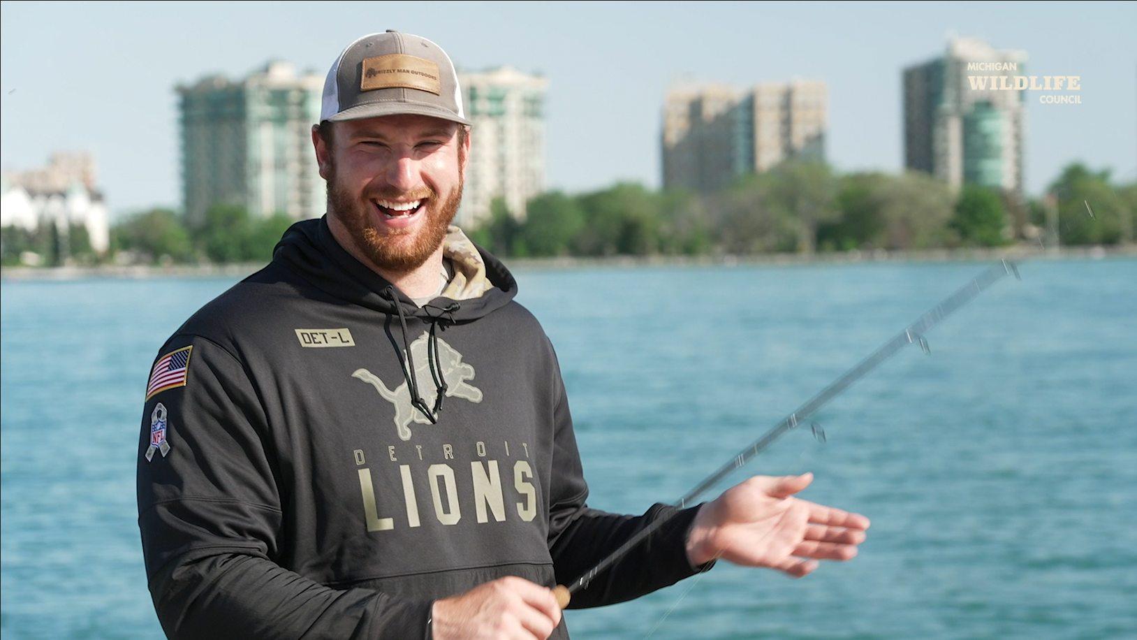 Fishing is at the center of it all for Detroit Lion All-Pro Frank Ragnow